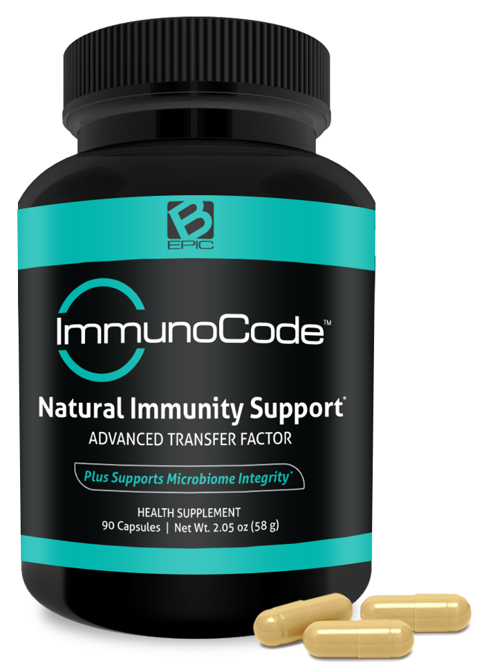 ImmunoCode - black bottle - withcapsules